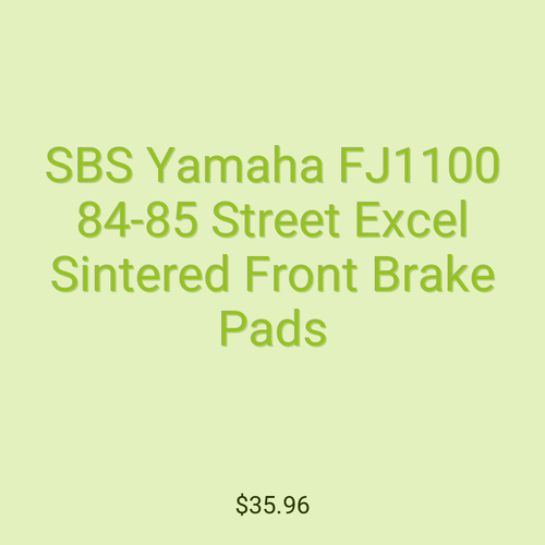 SBS Yamaha FJ1100 84-85 Street Excel Sintered Front Brake Pads