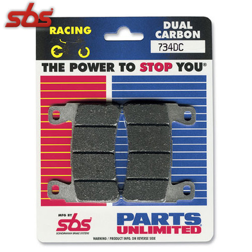 SBS Yamaha FZ-09 14-15 Dual Carbon Racing Front Brake Pads