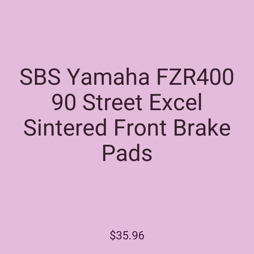 SBS Yamaha FZR400 90 Street Excel Sintered Front Brake Pads