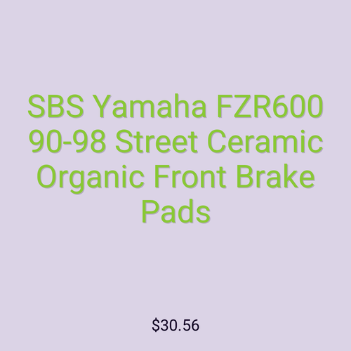 SBS Yamaha FZR600 90-98 Street Ceramic Organic Front Brake Pads