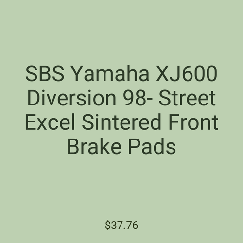 SBS Yamaha XJ600 Diversion 98- Street Excel Sintered Front Brake Pads
