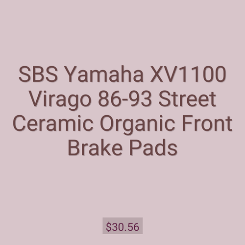 SBS Yamaha XV1100 Virago 86-93 Street Ceramic Organic Front Brake Pads