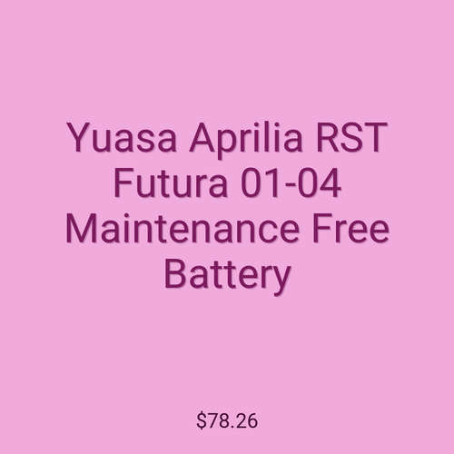 Yuasa Aprilia RST Futura 01-04 Maintenance Free Battery