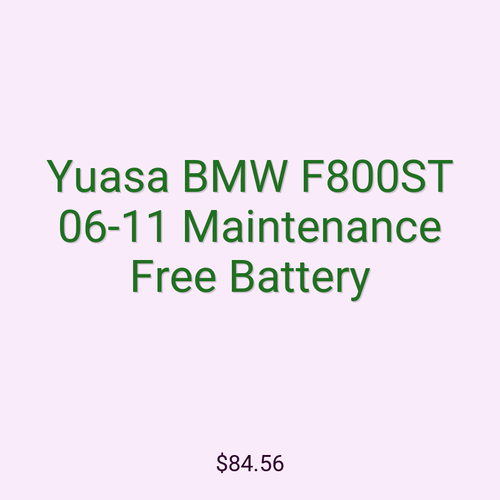 Yuasa BMW F800ST 06-11 Maintenance Free Battery