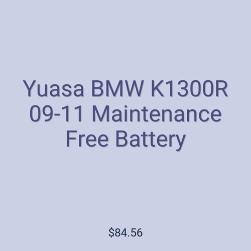Yuasa BMW K1300R 09-11 Maintenance Free Battery