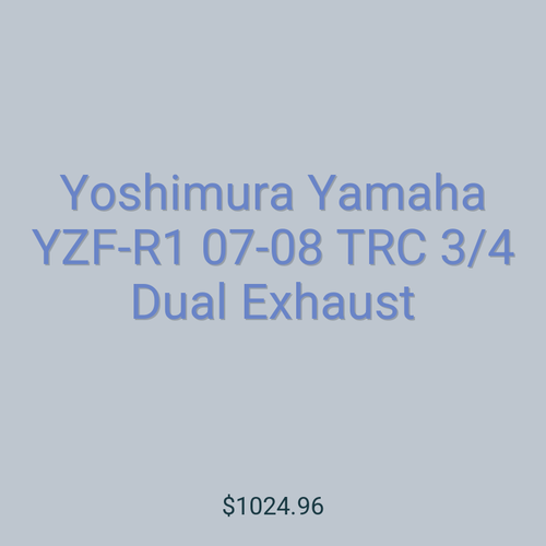 Yoshimura Yamaha YZF-R1 07-08 TRC 3/4 Dual Exhaust