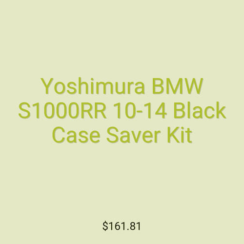 Yoshimura BMW S1000RR 10-14 Black Case Saver Kit