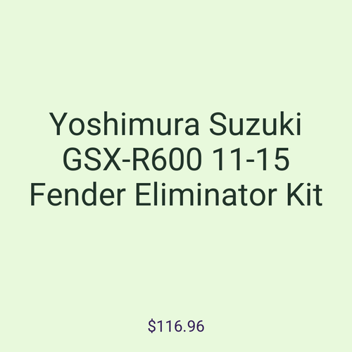 Yoshimura Suzuki GSX-R600 11-15 Fender Eliminator Kit