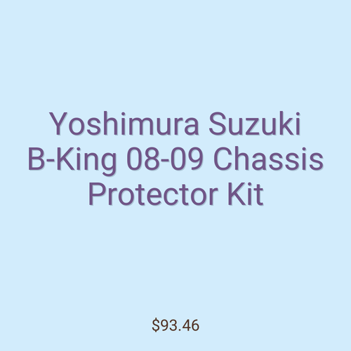 Yoshimura Suzuki B-King 08-09 Chassis Protector Kit