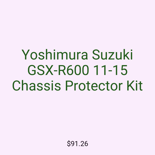 Yoshimura Suzuki GSX-R600 11-15 Chassis Protector Kit