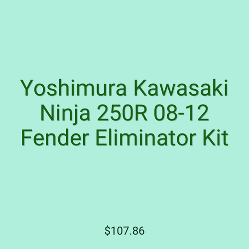 Yoshimura Kawasaki Ninja 250R 08-12 Fender Eliminator Kit