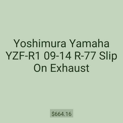 Yoshimura Yamaha YZF-R1 09-14 R-77 Slip On Exhaust