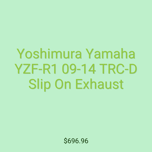 Yoshimura Yamaha YZF-R1 09-14 TRC-D Slip On Exhaust