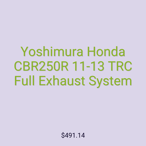 Yoshimura Honda CBR250R 11-13 TRC Full Exhaust System