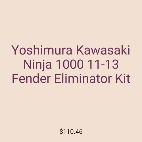 Yoshimura Kawasaki Ninja 1000 11-13 Fender Eliminator Kit