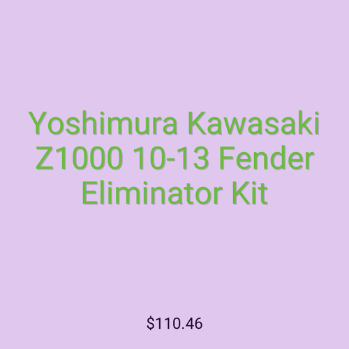 Yoshimura Kawasaki Z1000 10-13 Fender Eliminator Kit