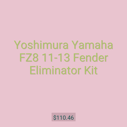 Yoshimura Yamaha FZ8 11-13 Fender Eliminator Kit