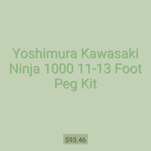 Yoshimura Kawasaki Ninja 1000 11-13 Foot Peg Kit