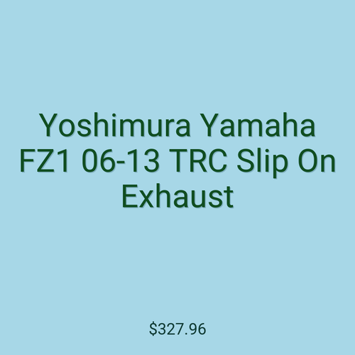 Yoshimura Yamaha FZ1 06-13 TRC Slip On Exhaust