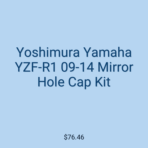 Yoshimura Yamaha YZF-R1 09-14 Mirror Hole Cap Kit
