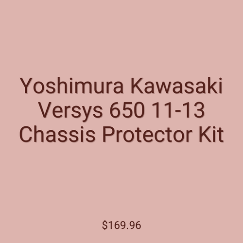 Yoshimura Kawasaki Versys 650 11-13 Chassis Protector Kit