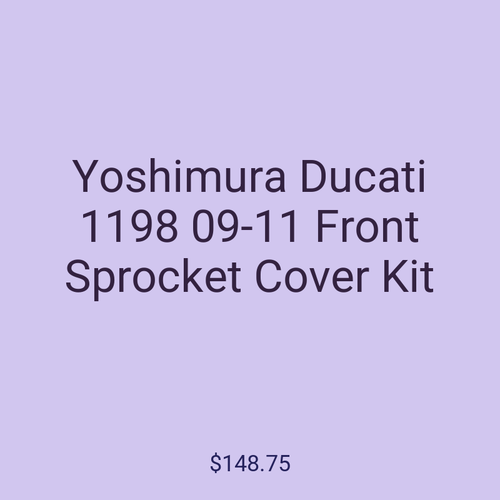 Yoshimura Ducati 1198 09-11 Front Sprocket Cover Kit