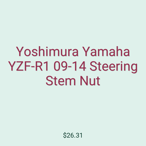 Yoshimura Yamaha YZF-R1 09-14 Steering Stem Nut
