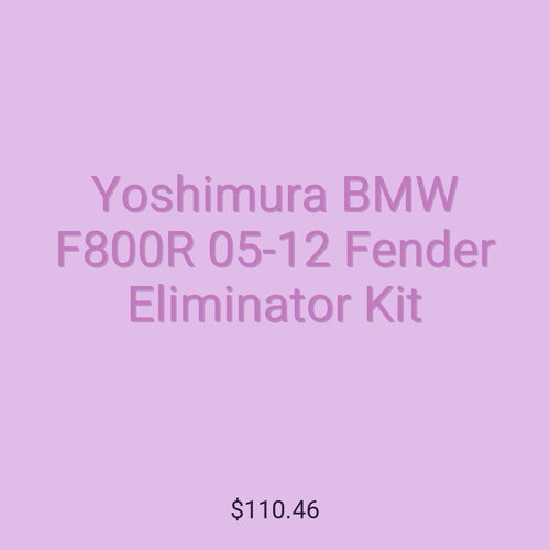 Yoshimura BMW F800R 05-12 Fender Eliminator Kit