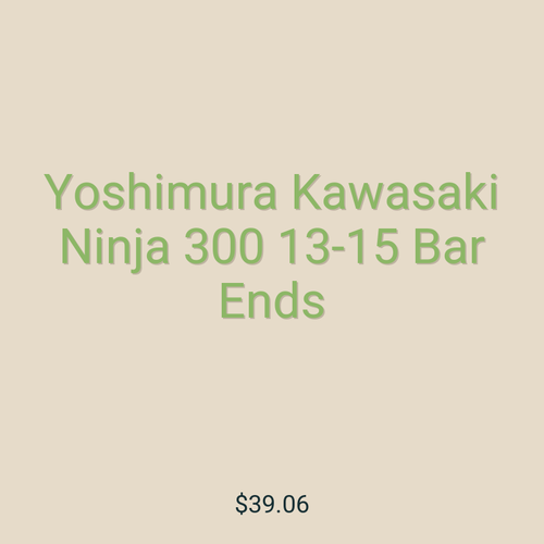 Yoshimura Kawasaki Ninja 300 13-15 Bar Ends