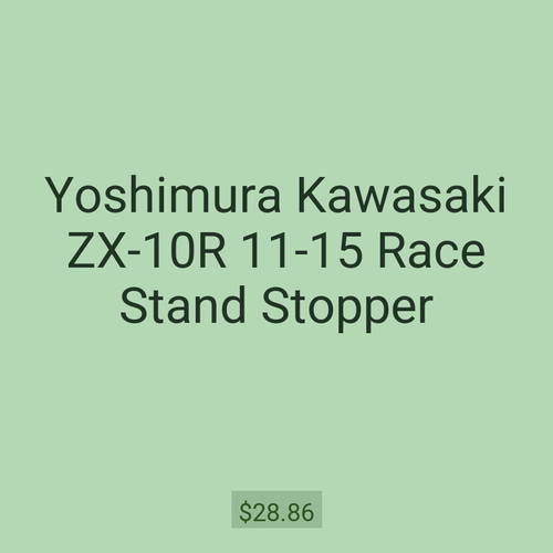 Yoshimura Kawasaki ZX-10R 11-15 Race Stand Stopper