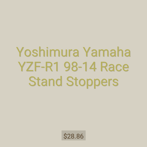 Yoshimura Yamaha YZF-R1 98-14 Race Stand Stoppers