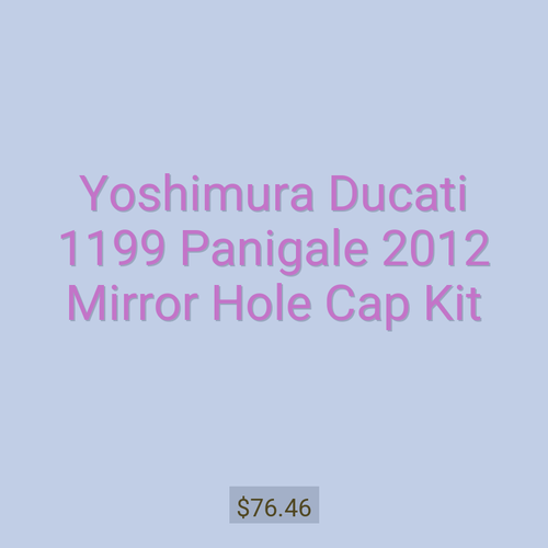 Yoshimura Ducati 1199 Panigale 2012 Mirror Hole Cap Kit