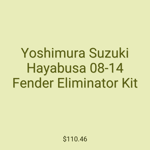 Yoshimura Suzuki Hayabusa 08-14 Fender Eliminator Kit