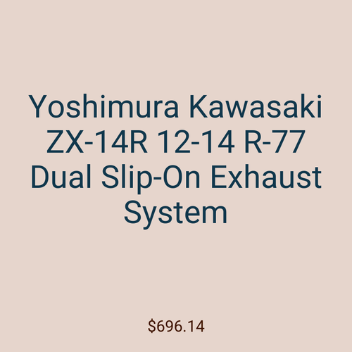 Yoshimura Kawasaki ZX-14R 12-14 R-77 Dual Slip-On Exhaust System