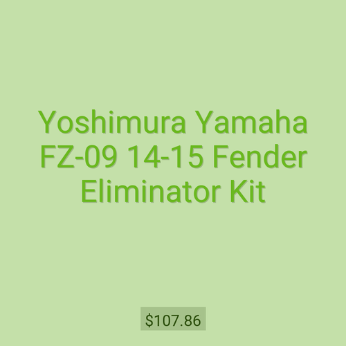Yoshimura Yamaha FZ-09 14-15 Fender Eliminator Kit