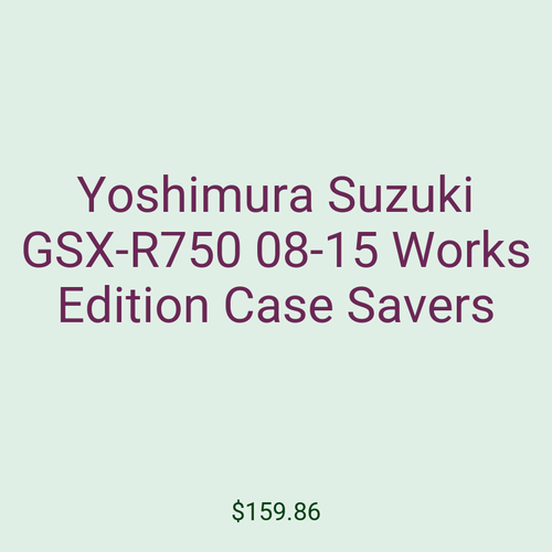 Yoshimura Suzuki GSX-R750 08-15 Works Edition Case Savers
