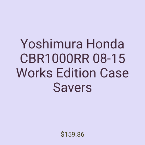Yoshimura Honda CBR1000RR 08-15 Works Edition Case Savers