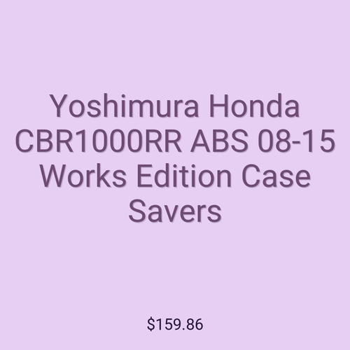 Yoshimura Honda CBR1000RR ABS 08-15 Works Edition Case Savers