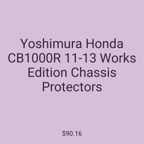 Yoshimura Honda CB1000R 11-13 Works Edition Chassis Protectors