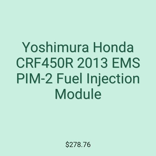 Yoshimura Honda CRF450R 2013 EMS PIM-2 Fuel Injection Module