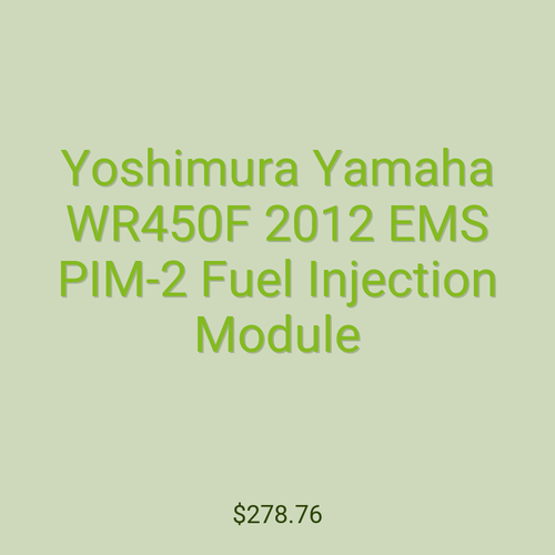 Yoshimura Yamaha WR450F 2012 EMS PIM-2 Fuel Injection Module
