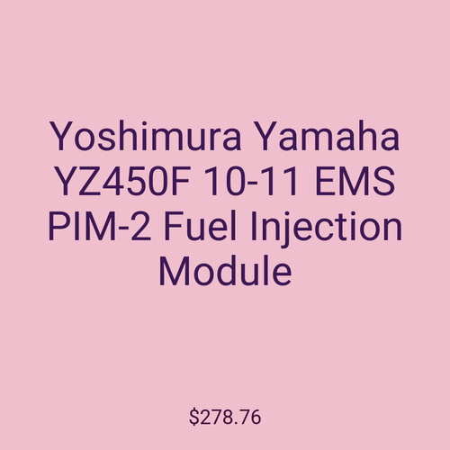 Yoshimura Yamaha YZ450F 10-11 EMS PIM-2 Fuel Injection Module