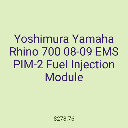 Yoshimura Yamaha Rhino 700 08-09 EMS PIM-2 Fuel Injection Module