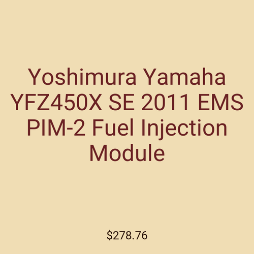 Yoshimura Yamaha YFZ450X SE 2011 EMS PIM-2 Fuel Injection Module