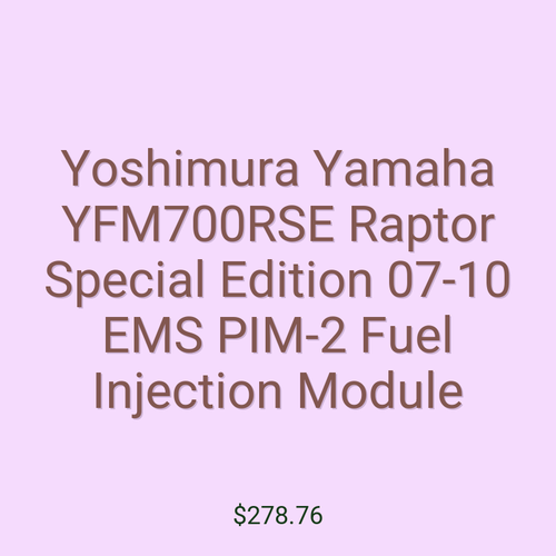 Yoshimura Yamaha YFM700RSE Raptor Special Edition 07-10 EMS PIM-2 Fuel Injection Module
