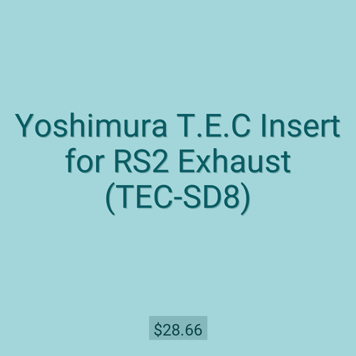 Yoshimura T.E.C Insert for RS2 Exhaust (TEC-SD8)
