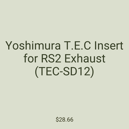 Yoshimura T.E.C Insert for RS2 Exhaust (TEC-SD12)