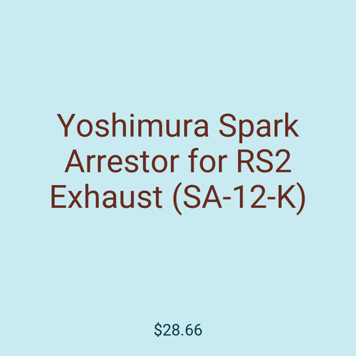 Yoshimura Spark Arrestor for RS2 Exhaust (SA-12-K)