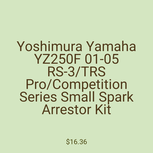 Yoshimura Yamaha YZ250F 01-05 RS-3/TRS Pro/Competition Series Small Spark Arrestor Kit