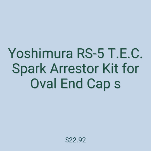 Yoshimura RS-5 T.E.C. Spark Arrestor Kit for Oval End Cap s